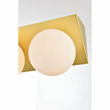 CLING 110 V Three Light Vanity Wall Lamp, Brass CL2960312